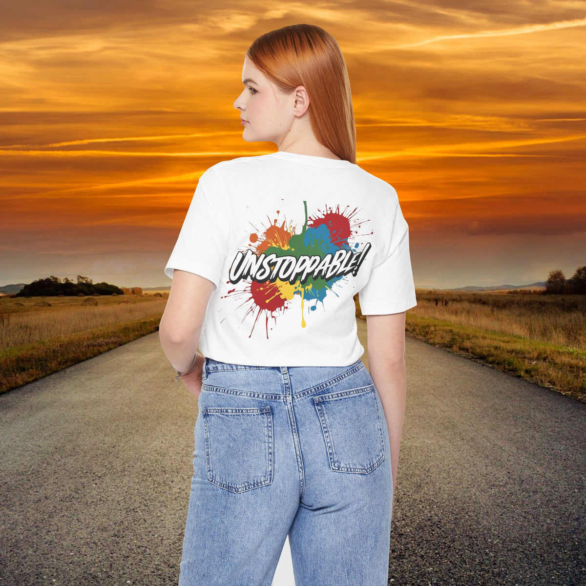 Unstoppable Vintage Retro T-Shirt - Motivational Graphic Tee - Unisex Casual Shirt
