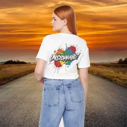 Unstoppable Vintage Retro T-Shirt - Motivational Graphic Tee - Unisex Casual Shirt