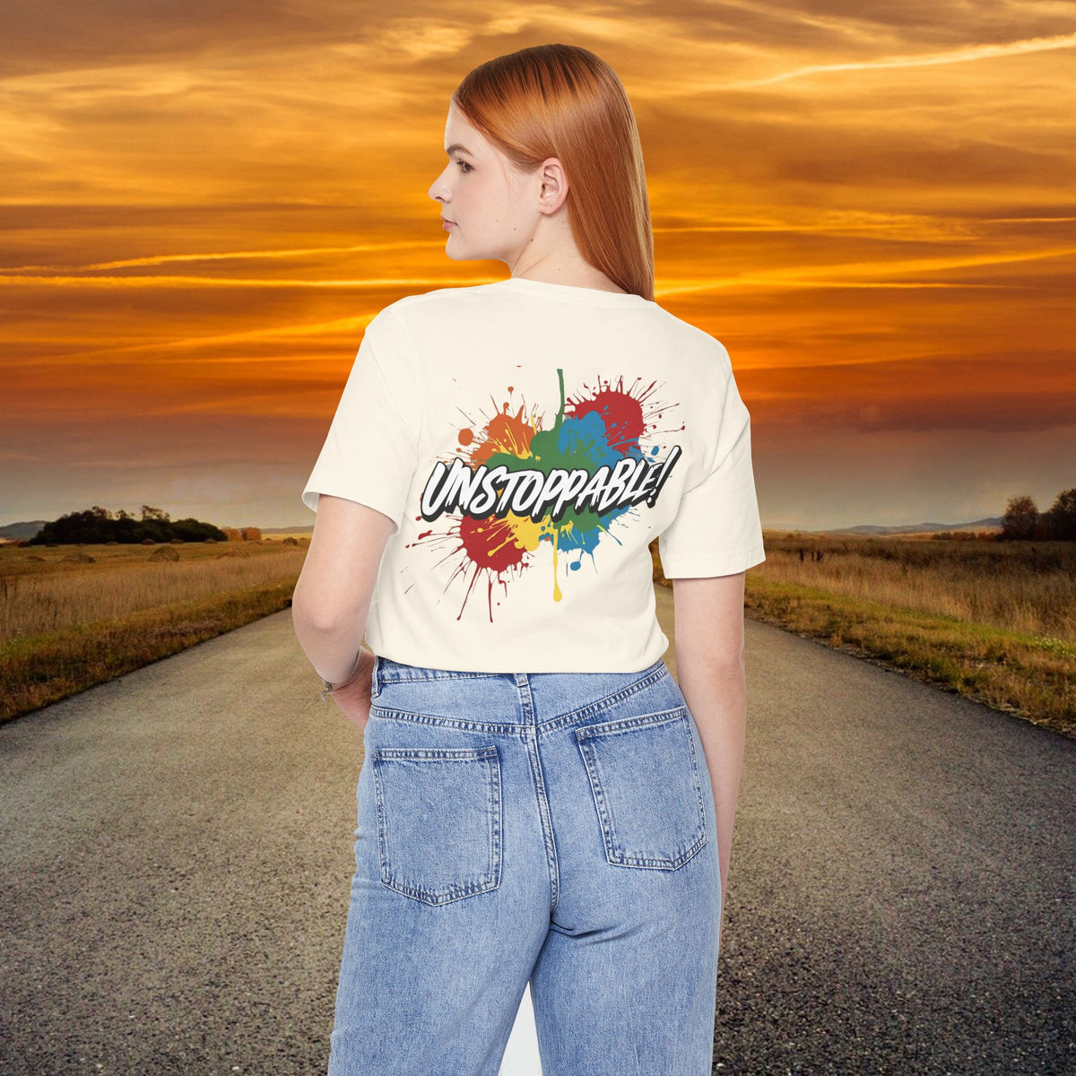 Unstoppable Vintage Retro T-Shirt - Motivational Graphic Tee - Unisex Casual Shirt
