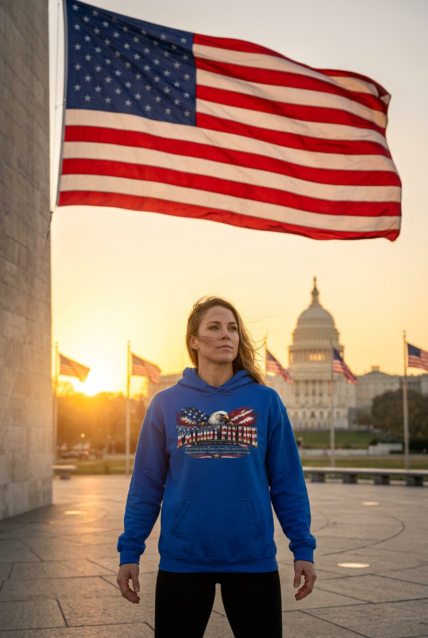 Patriot Fit Life Eagle & Flag Wings Definition Hoodie | S–5XL