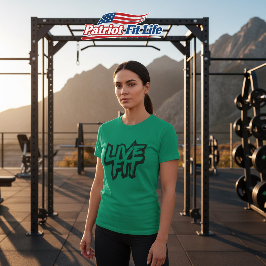 LIVE FIT Unisex Jersey Tee - Premium Fitness Shirt