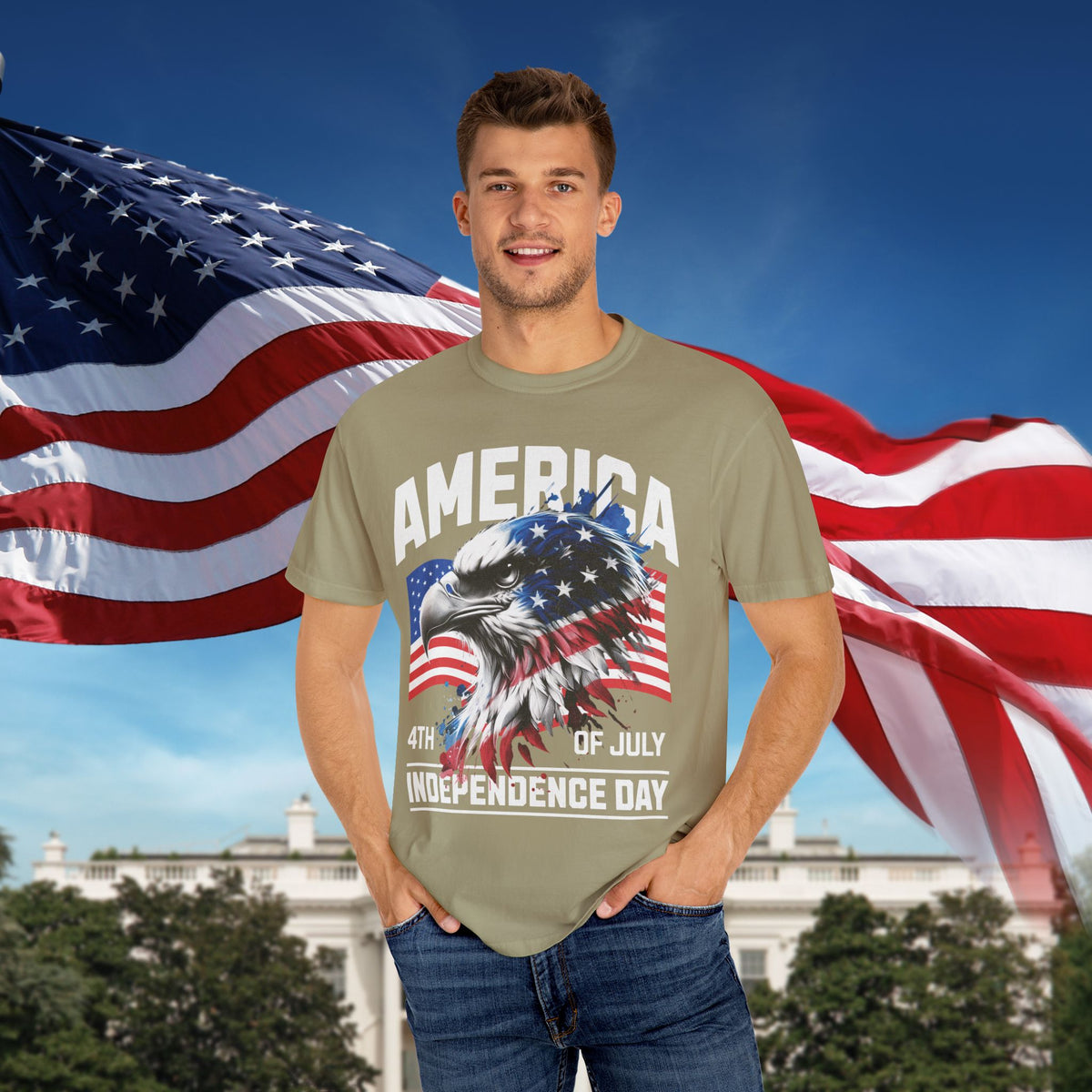 Independence Day 4th of July T-Shirt - Patriotic Graphic Tee - Unisex S-4XL