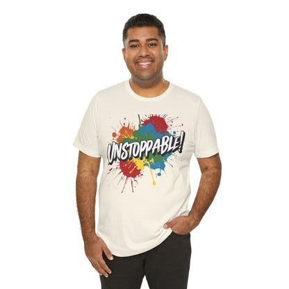 Unstoppable Vintage Retro T-Shirt - Motivational Graphic Tee - Unisex Casual Shirt