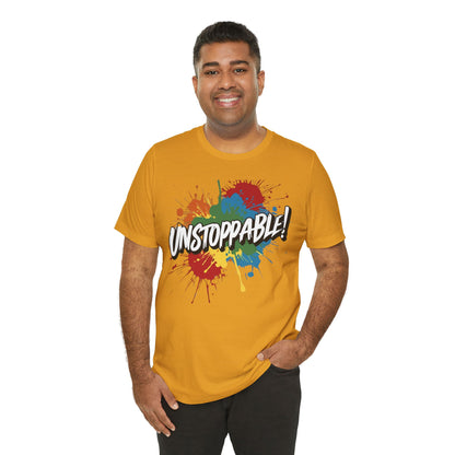 Unstoppable Vintage Retro T-Shirt - Motivational Graphic Tee - Unisex Casual Shirt