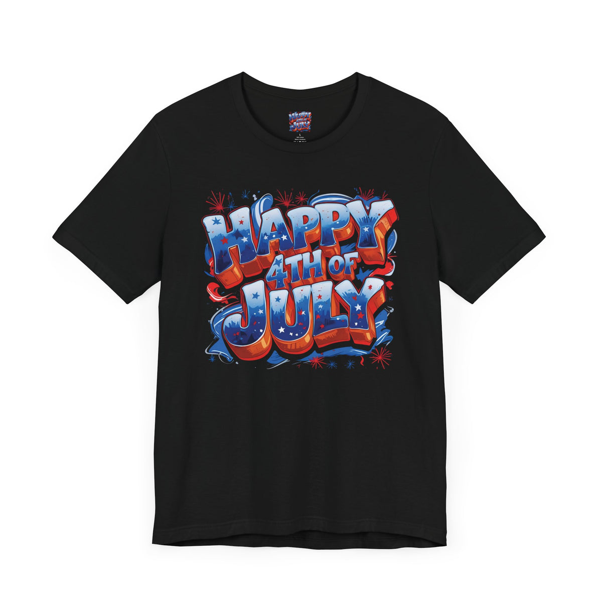 Happy 4th of July T-Shirt - Independence Day Bald Eagle - American Flag Graphic Tee