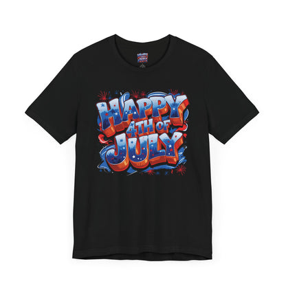 Happy 4th of July T-Shirt - Independence Day Bald Eagle - American Flag Graphic Tee