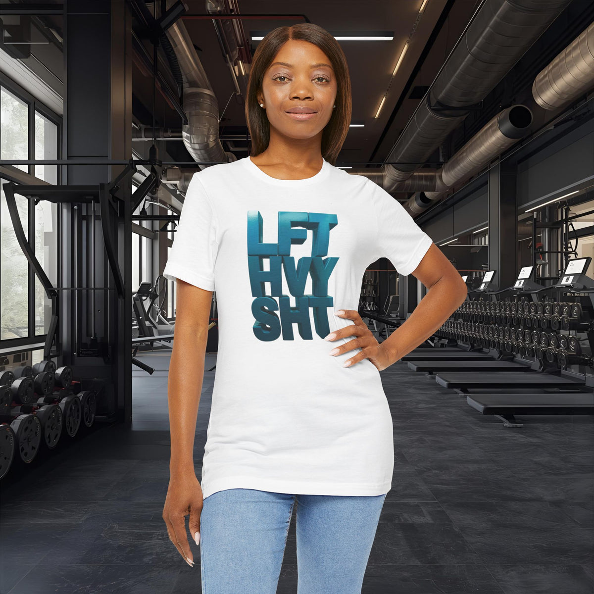 Lift Heavy Shit - LFT HVY SHT - Gym T-Shirt - Motivational Weightlifting Tee