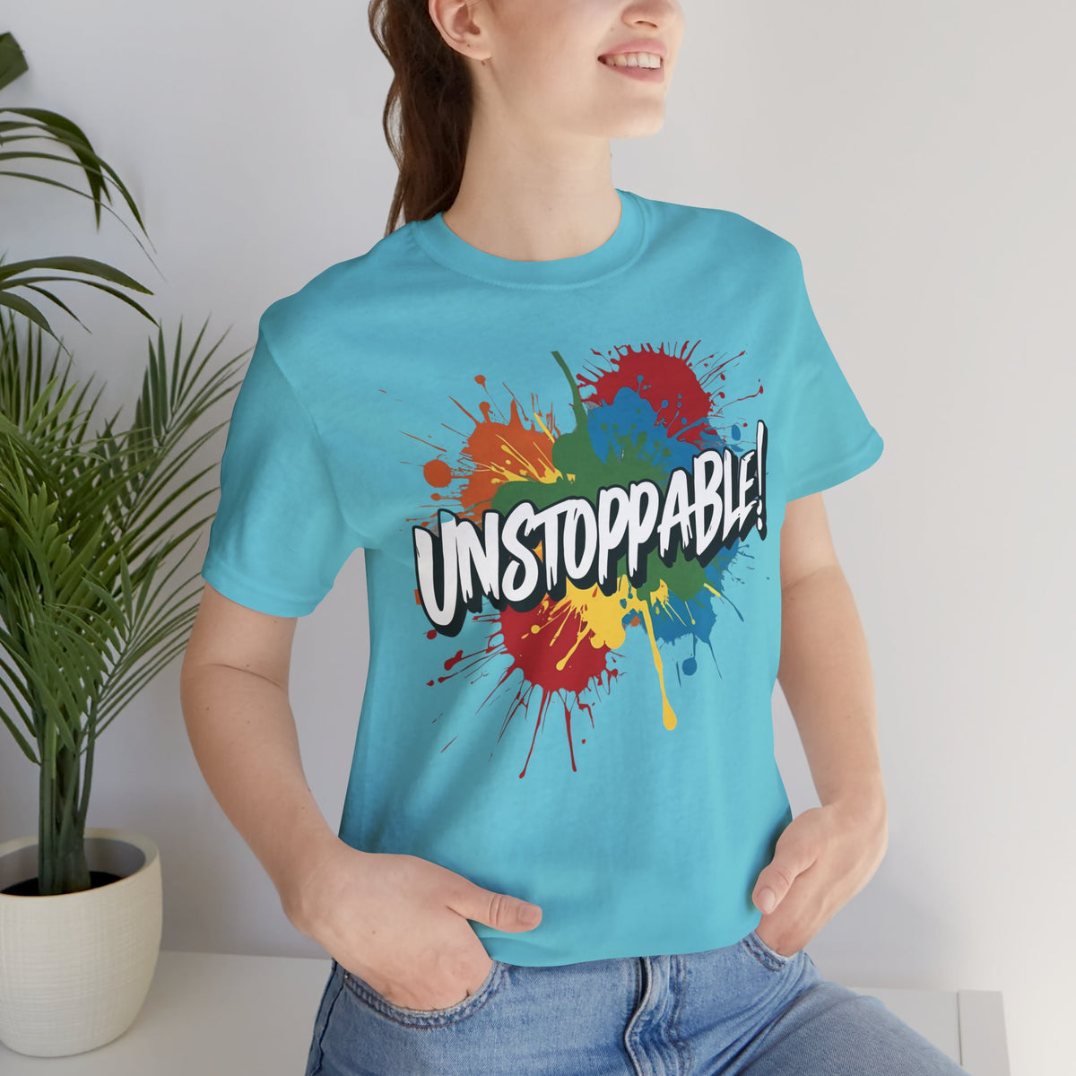 Unstoppable Vintage Retro T-Shirt - Motivational Graphic Tee - Unisex Casual Shirt