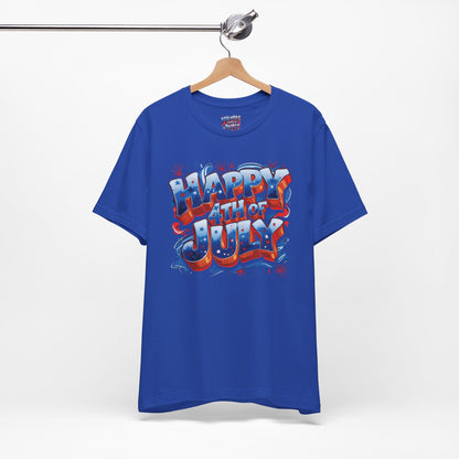 Happy 4th of July T-Shirt - Independence Day Bald Eagle - American Flag Graphic Tee