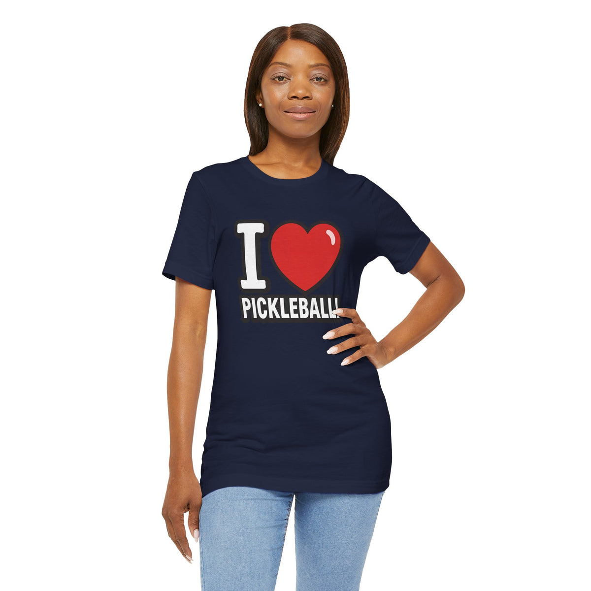 I Love Pickleball T-Shirt - Unisex Pickleball Tee - Court Sports Gift - XS-4XL