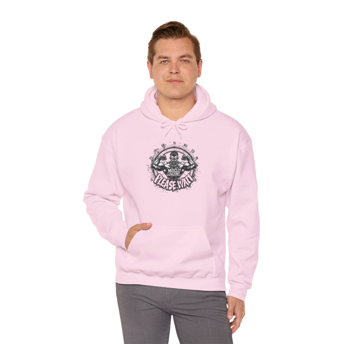 Muscles Loading Please Wait - Motivational Fitness Hoodie - Gym Sweatshirt - Unisex S-5XL