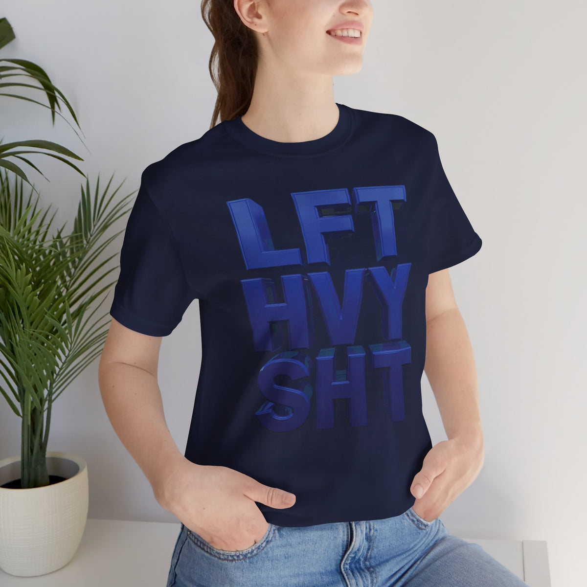 Lift Heavy Shit Gym T-Shirt - Bold 3D Weightlifting Tee - Unisex Fitness Apparel