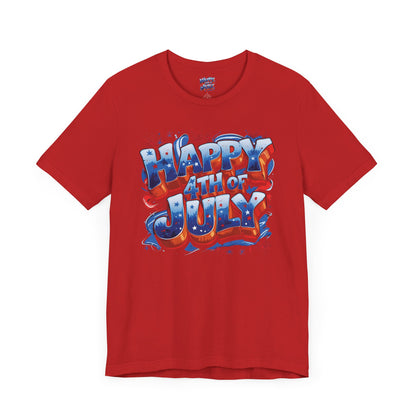 Happy 4th of July T-Shirt - Independence Day Bald Eagle - American Flag Graphic Tee