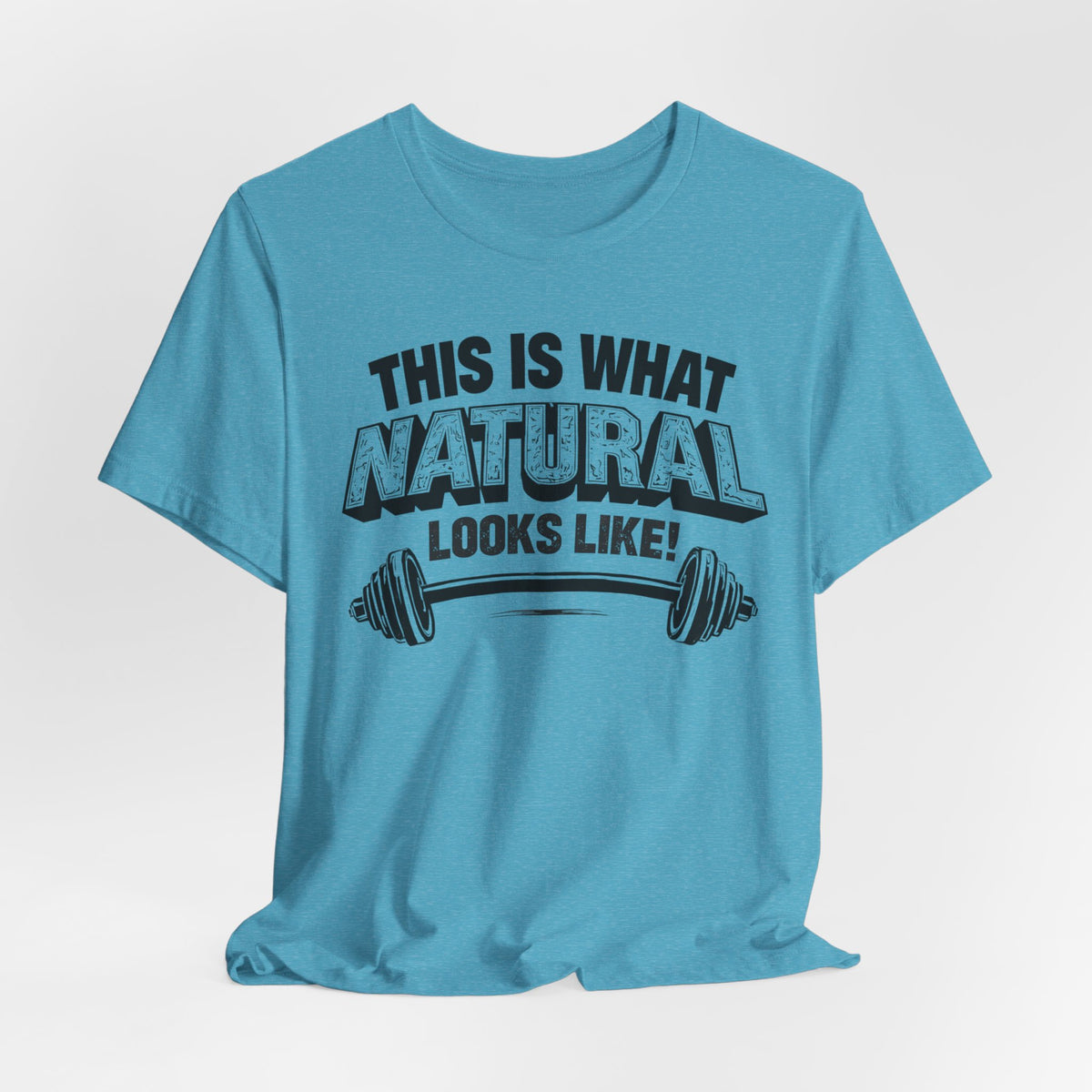 Natural Looks Weightlifting Tee | Gym Graphic T-Shirt