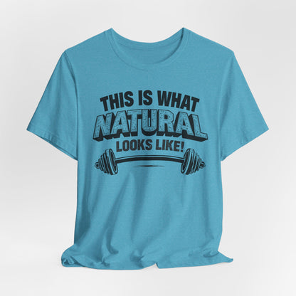 Natural Looks Weightlifting Tee | Gym Graphic T-Shirt