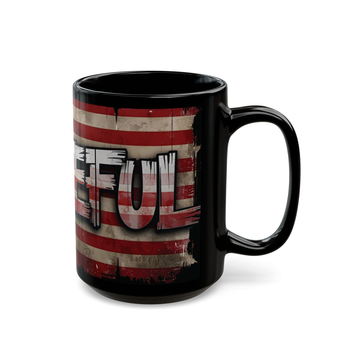 Grateful Mug - Vintage American Flag Design - Patriotic Gift - 11oz/15oz