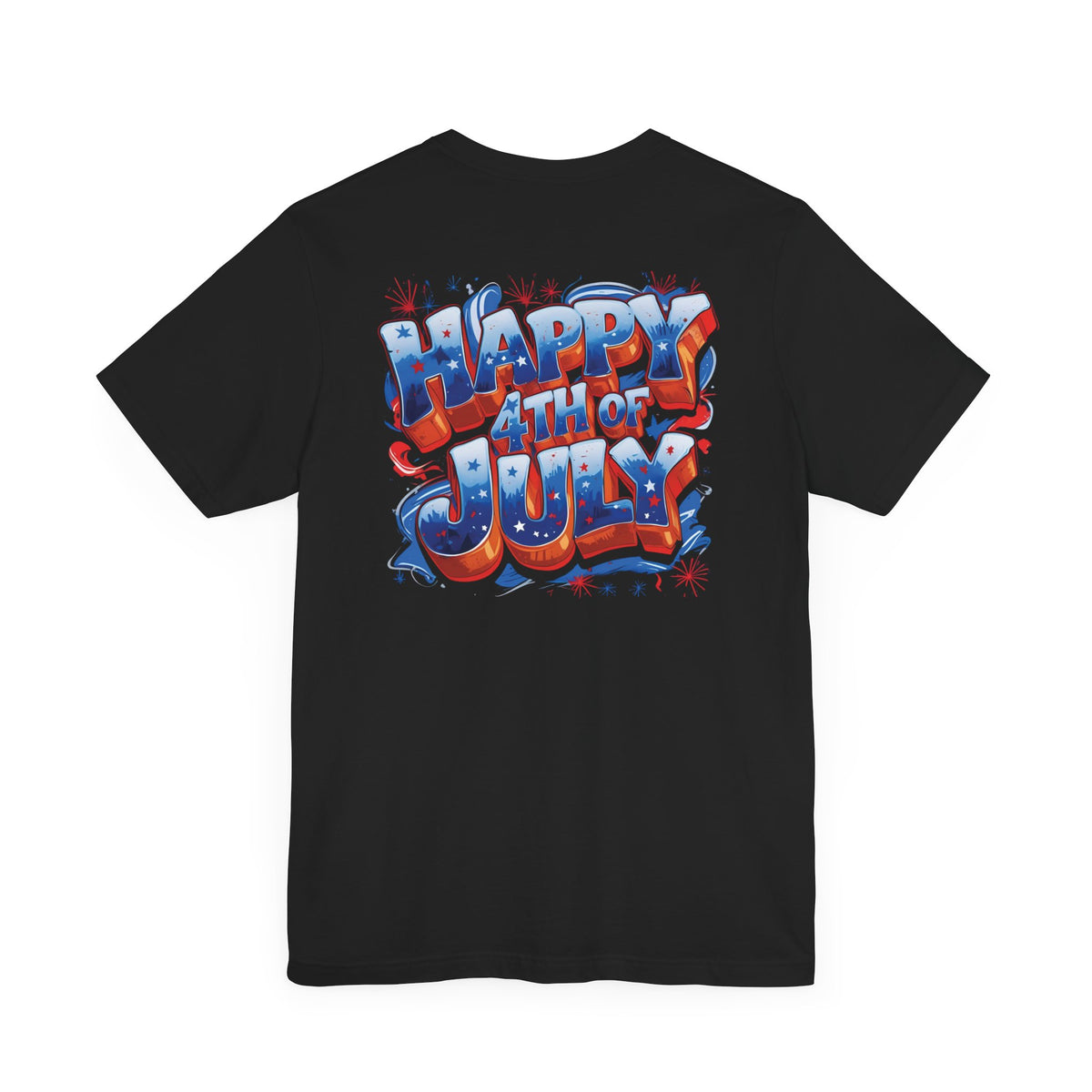 Happy 4th of July T-Shirt - Independence Day Bald Eagle - American Flag Graphic Tee