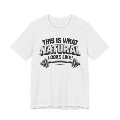 Natural Looks Weightlifting Tee | Gym Graphic T-Shirt