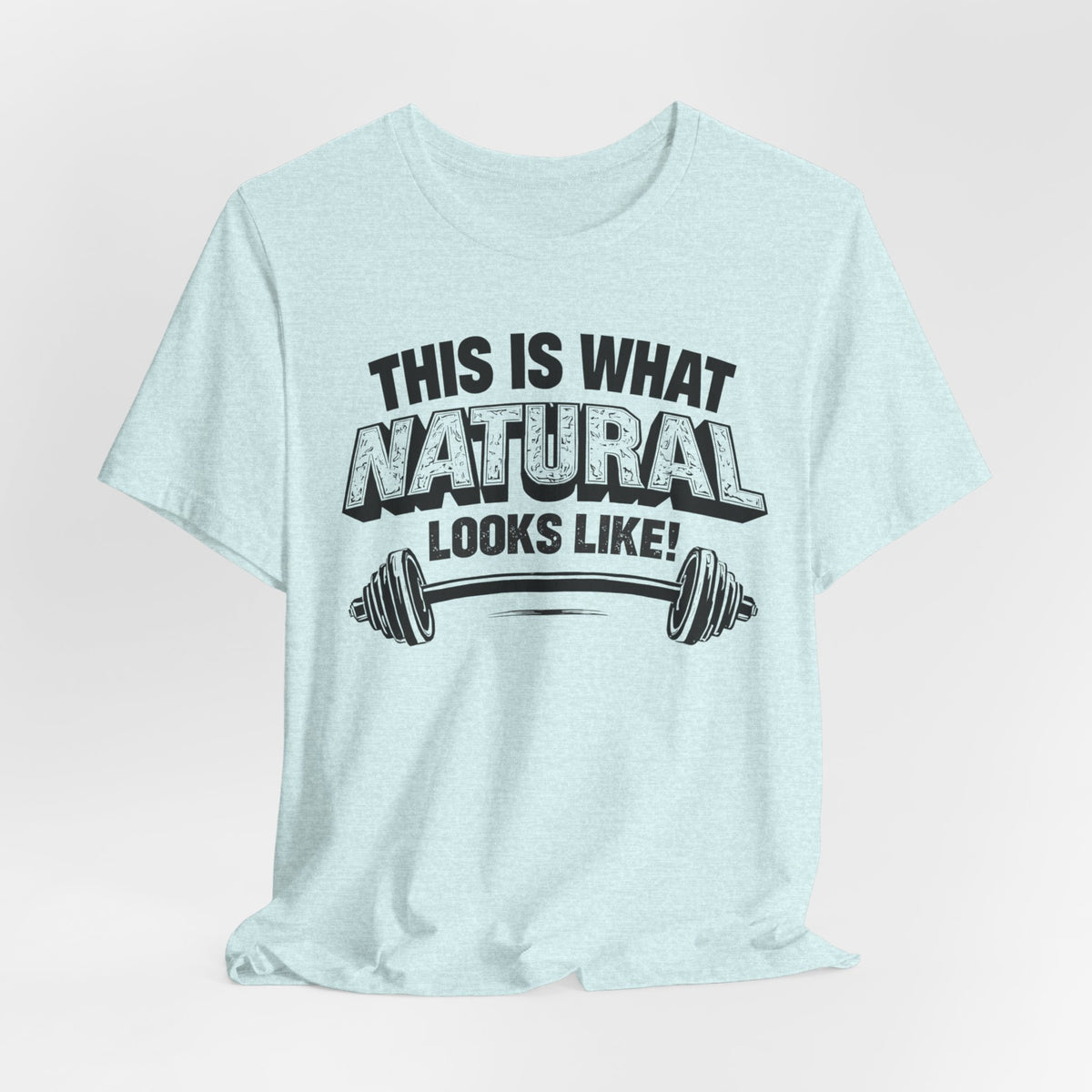 Natural Looks Weightlifting Tee | Gym Graphic T-Shirt