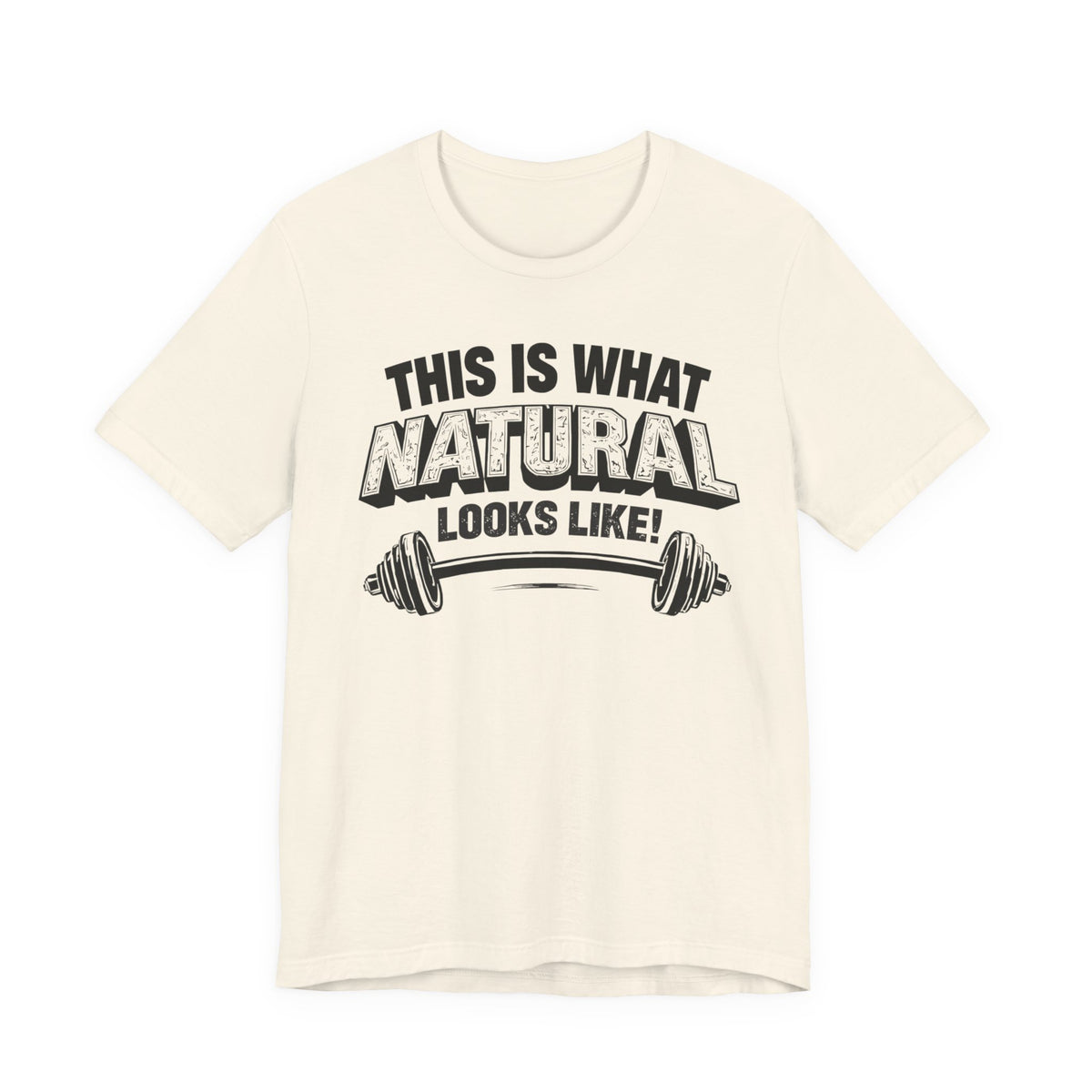 Natural Looks Weightlifting Tee | Gym Graphic T-Shirt