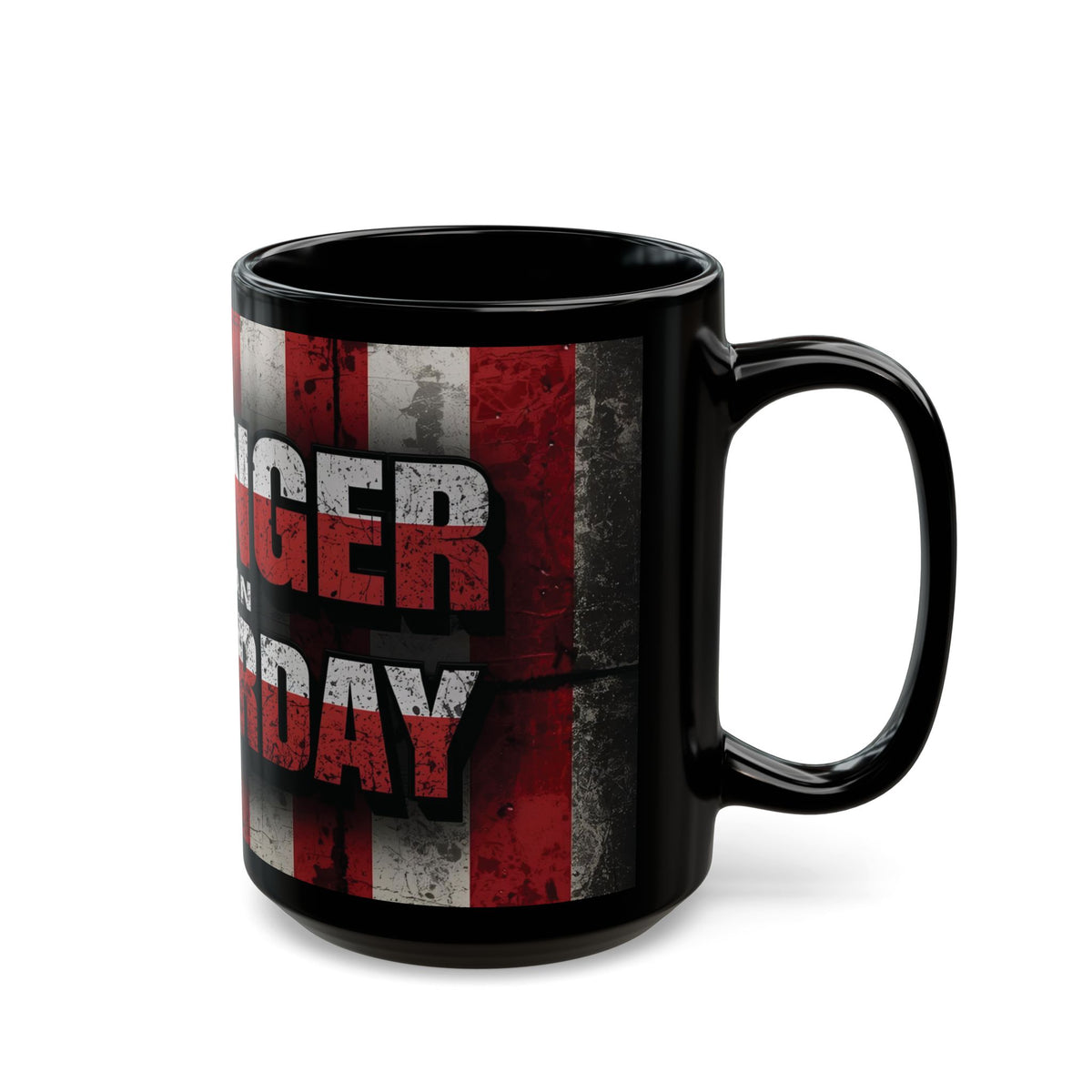 Stronger Than Yesterday! Motivational Mug - American Flag - 11oz/15oz