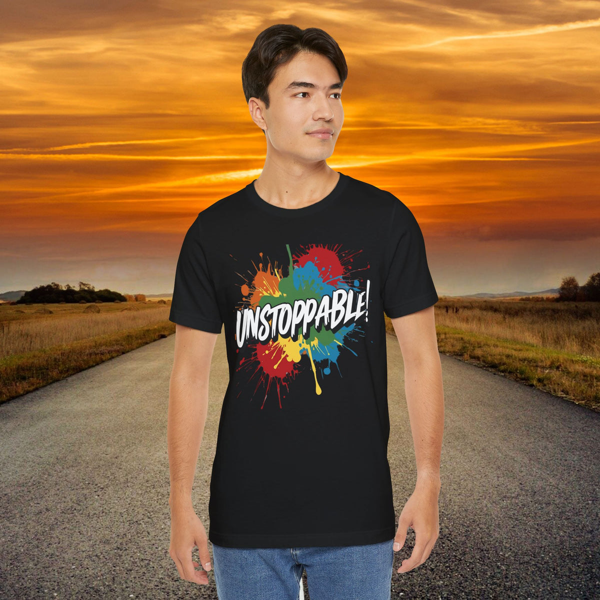 Unstoppable Vintage Retro T-Shirt - Motivational Graphic Tee - Unisex Casual Shirt