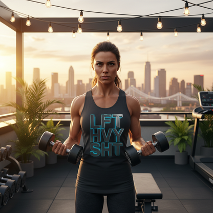 Lift Heavy Shit - LFT HVY SHT - Tank Top - Gym Workout Fitness Tank - Unisex XS-2XL
