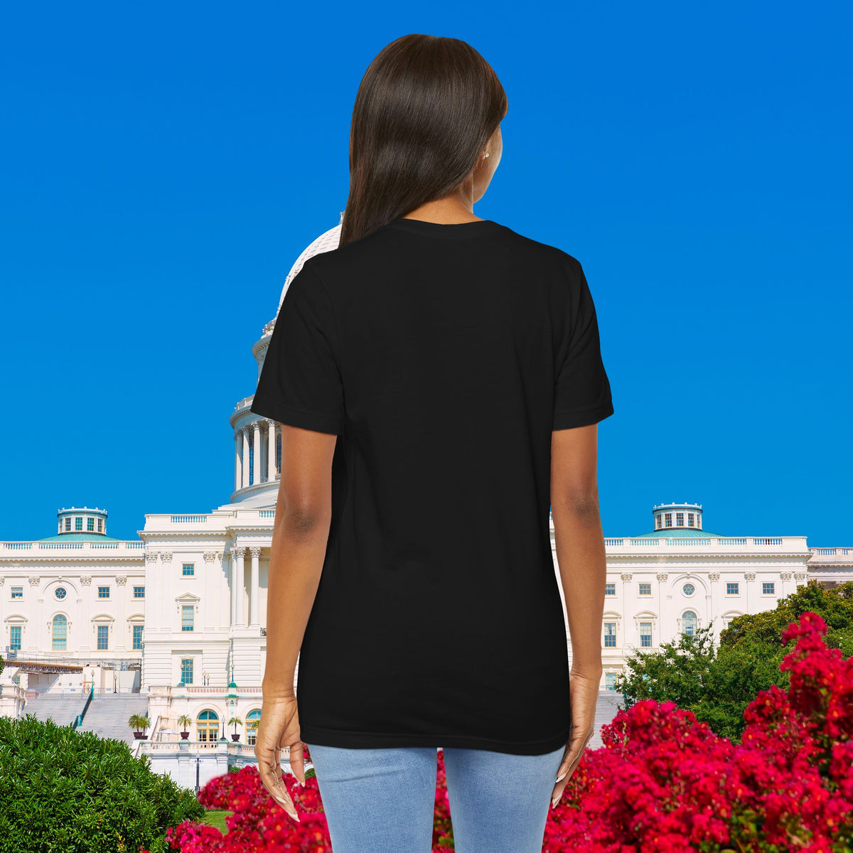 USA Red White Blue - American Flag T-Shirt - Patriotic Unisex Tee - S-3XL