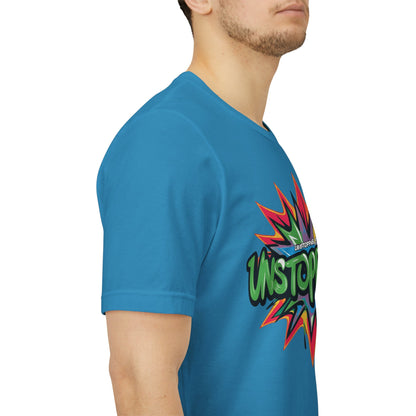 Unisex Jersey Tee - Unstoppable Graphic Design Shirt - Motivation and Fitness