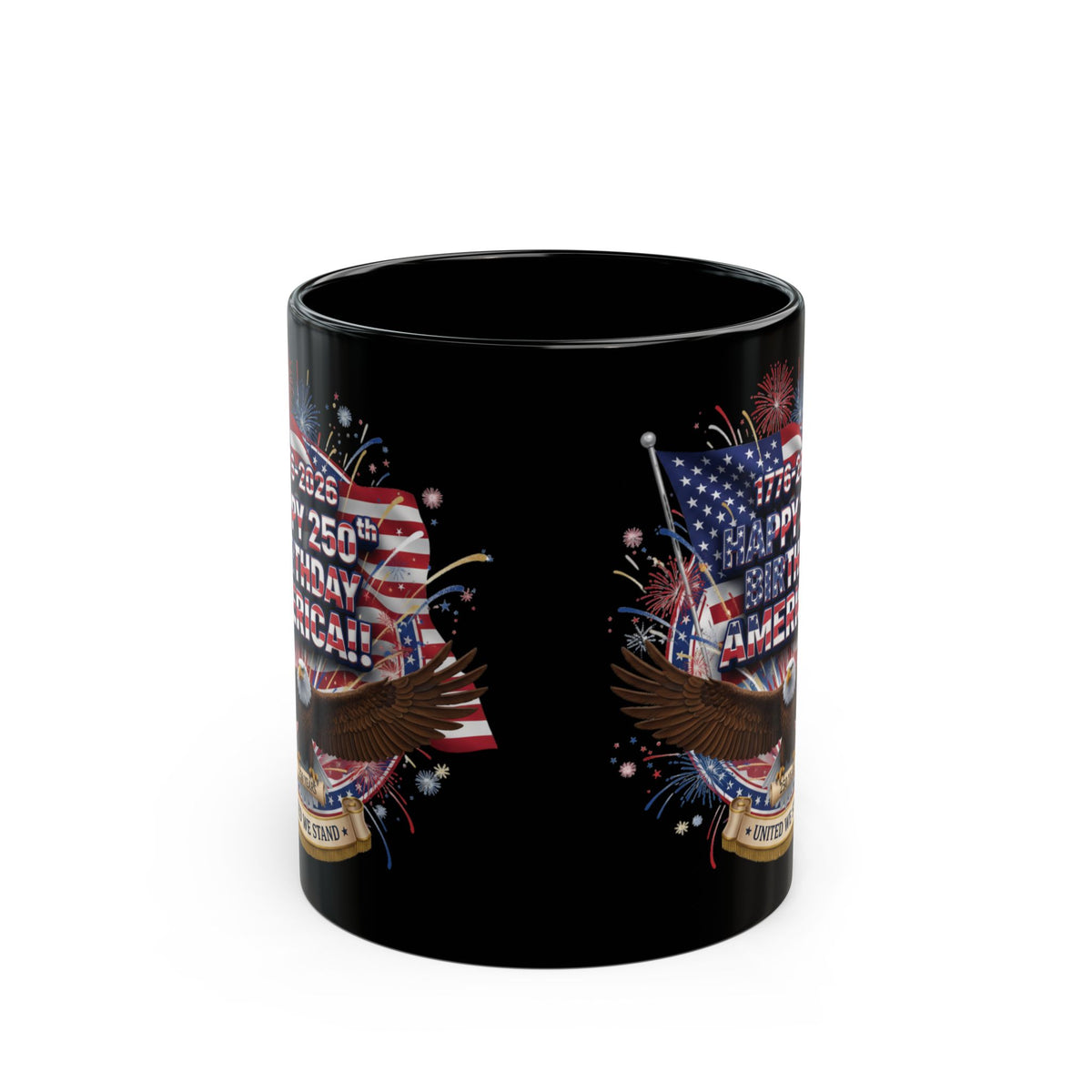Happy 250th Birthday America Mug | 1776–2026 Patriotic Eagle Flag Coffee Cup