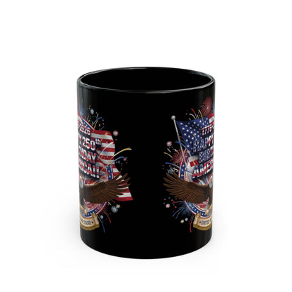 Happy 250th Birthday America Mug | 1776–2026 Patriotic Eagle Flag Coffee Cup