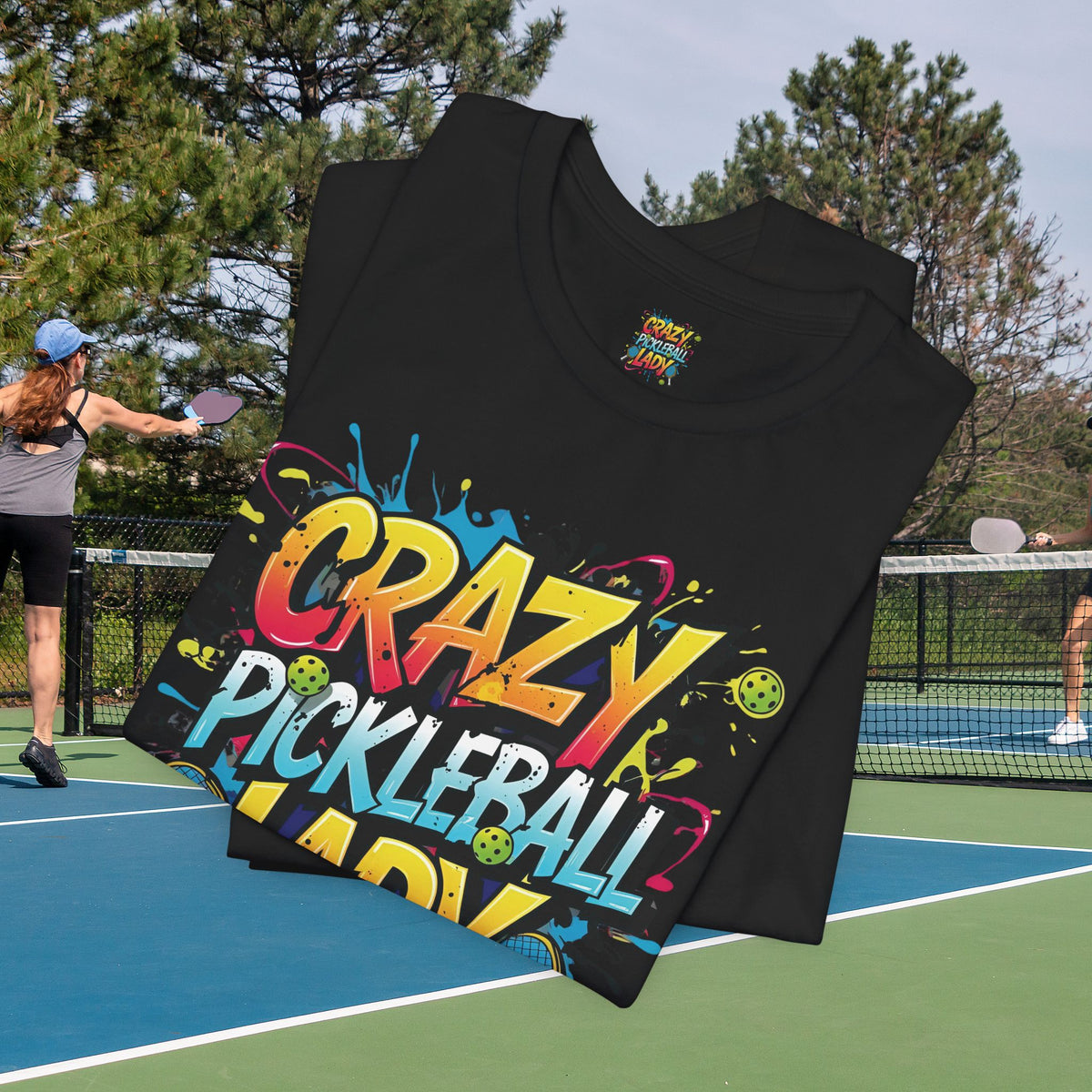 Crazy Pickleball Lady T-Shirt - Funny Pickleball Tee - Unisex Graphic Shirt - XS-5XL