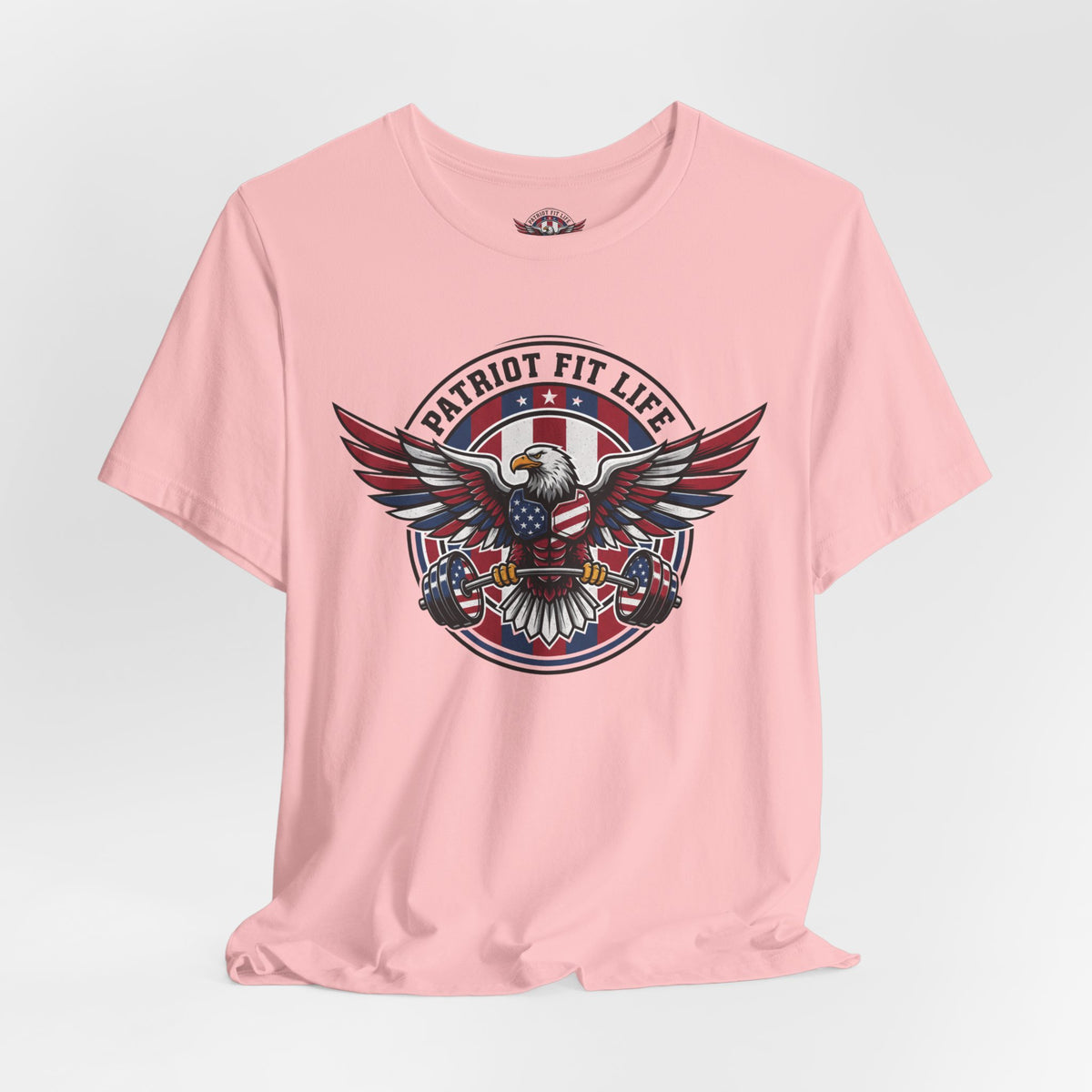 Patriot Fit Life Bald Eagle T-Shirt - American Flag Graphic Tee - Unisex Workout Shirt