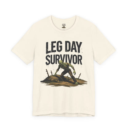 Leg Day Survivor Tee - Fitness Shirt - Workout Apparel - Gym Gift - Unisex Graphic Tee - Funny T-shirt