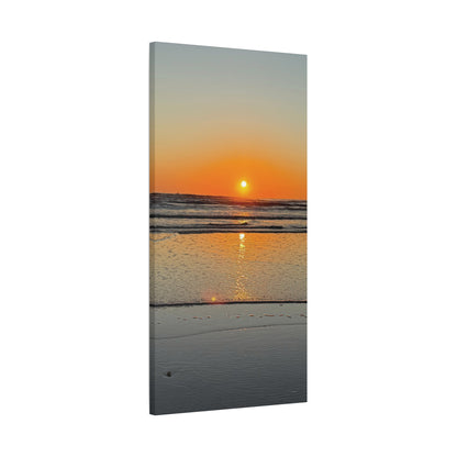 Sunset Beach Canvas Print, Ocean Decor, Wall Art, Home Decor, Coastal Artwork for Living Room