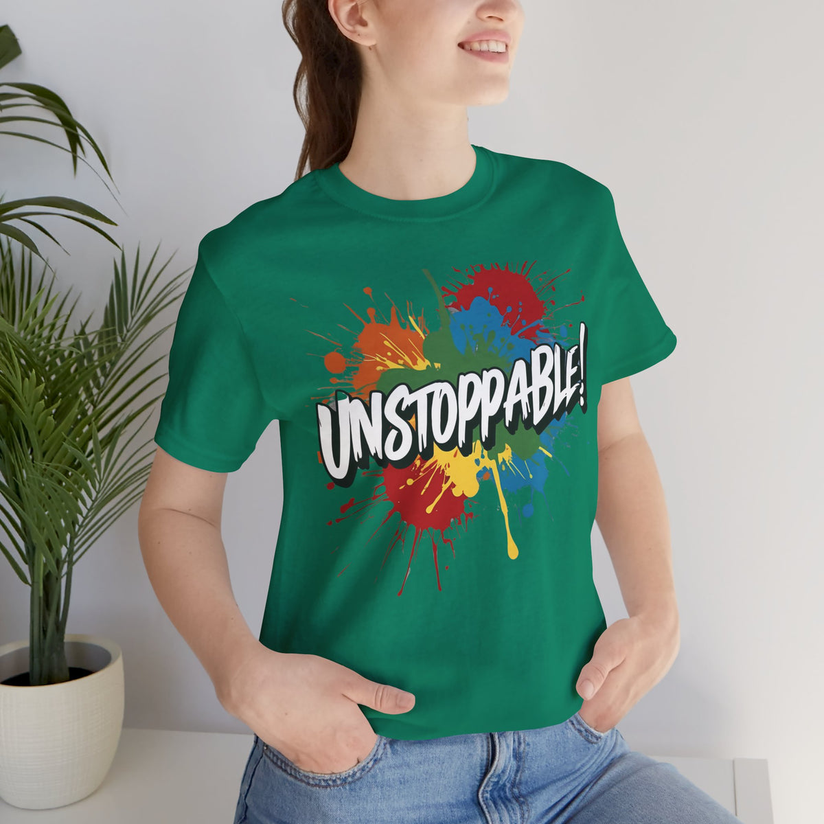 Unstoppable Vintage Retro T-Shirt - Motivational Graphic Tee - Unisex Casual Shirt