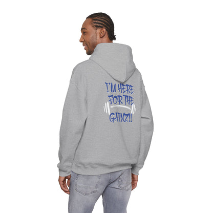 I'm Here For The Gainz! Gym Hoodie - Unisex Fitness Sweatshirt - Workout Hoodie - S-5XL