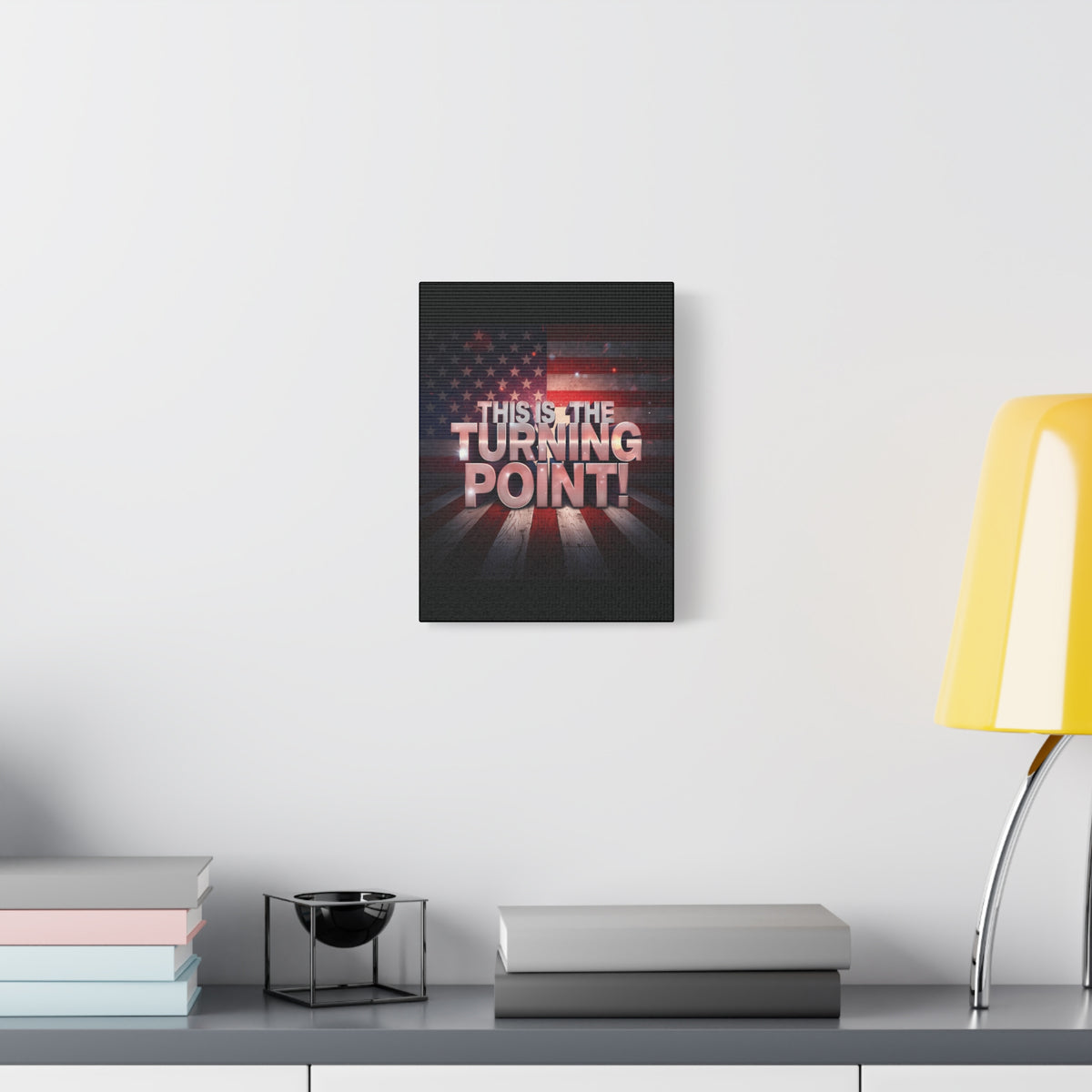 This Is The Turning Point! Canvas Wall Art - Patriotic American Flag - Red White Blue - Gallery Wrapped - 36 Sizes