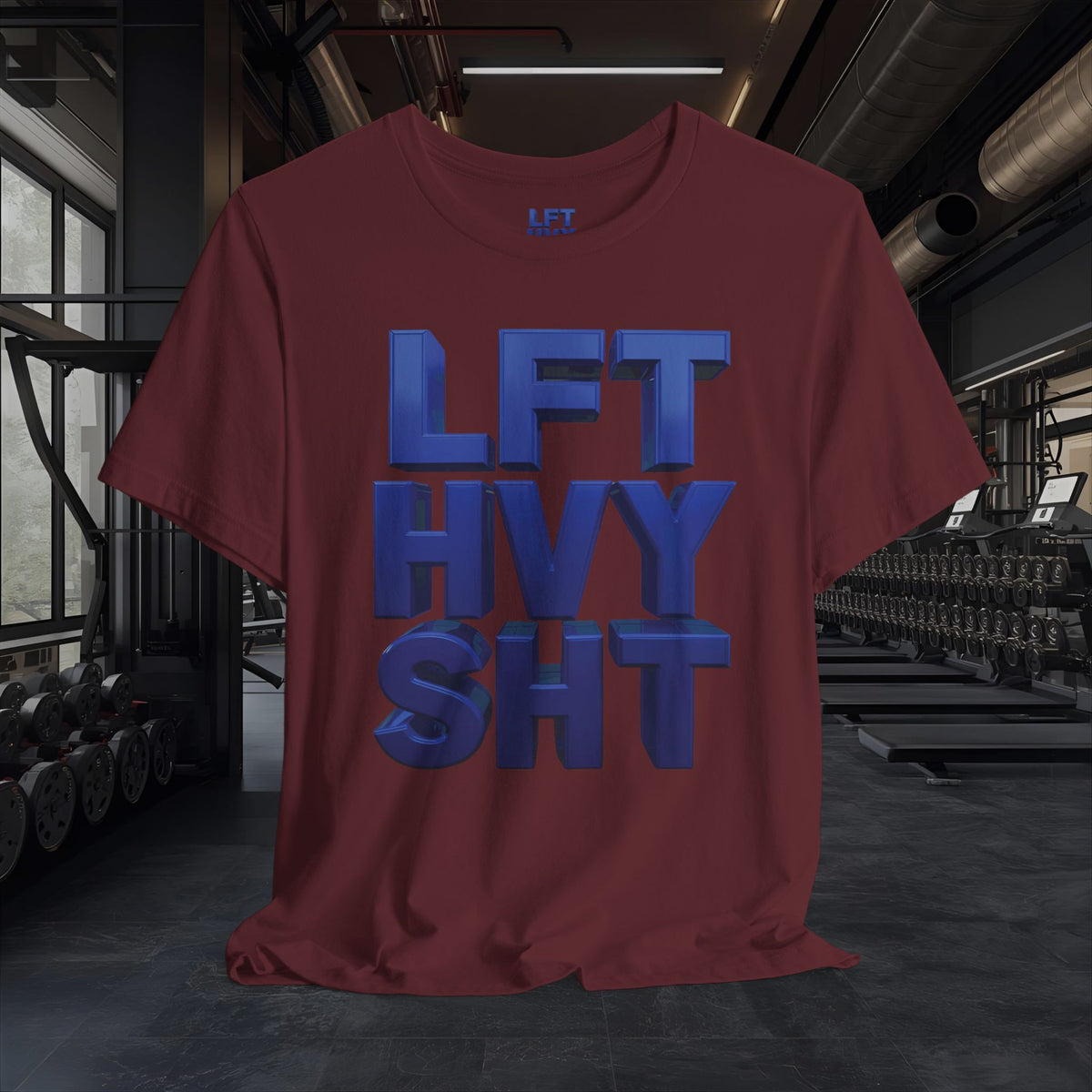 Lift Heavy Shit Gym T-Shirt - Bold 3D Weightlifting Tee - Unisex Fitness Apparel