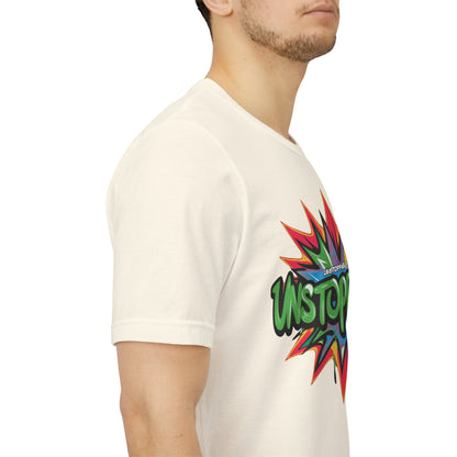 Unisex Jersey Tee - Unstoppable Graphic Design Shirt - Motivation and Fitness