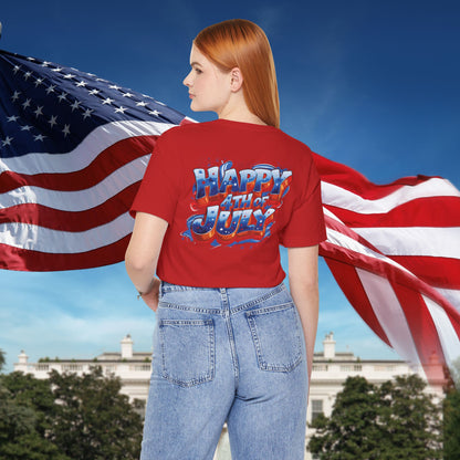 Happy 4th of July T-Shirt - Independence Day Bald Eagle - American Flag Graphic Tee