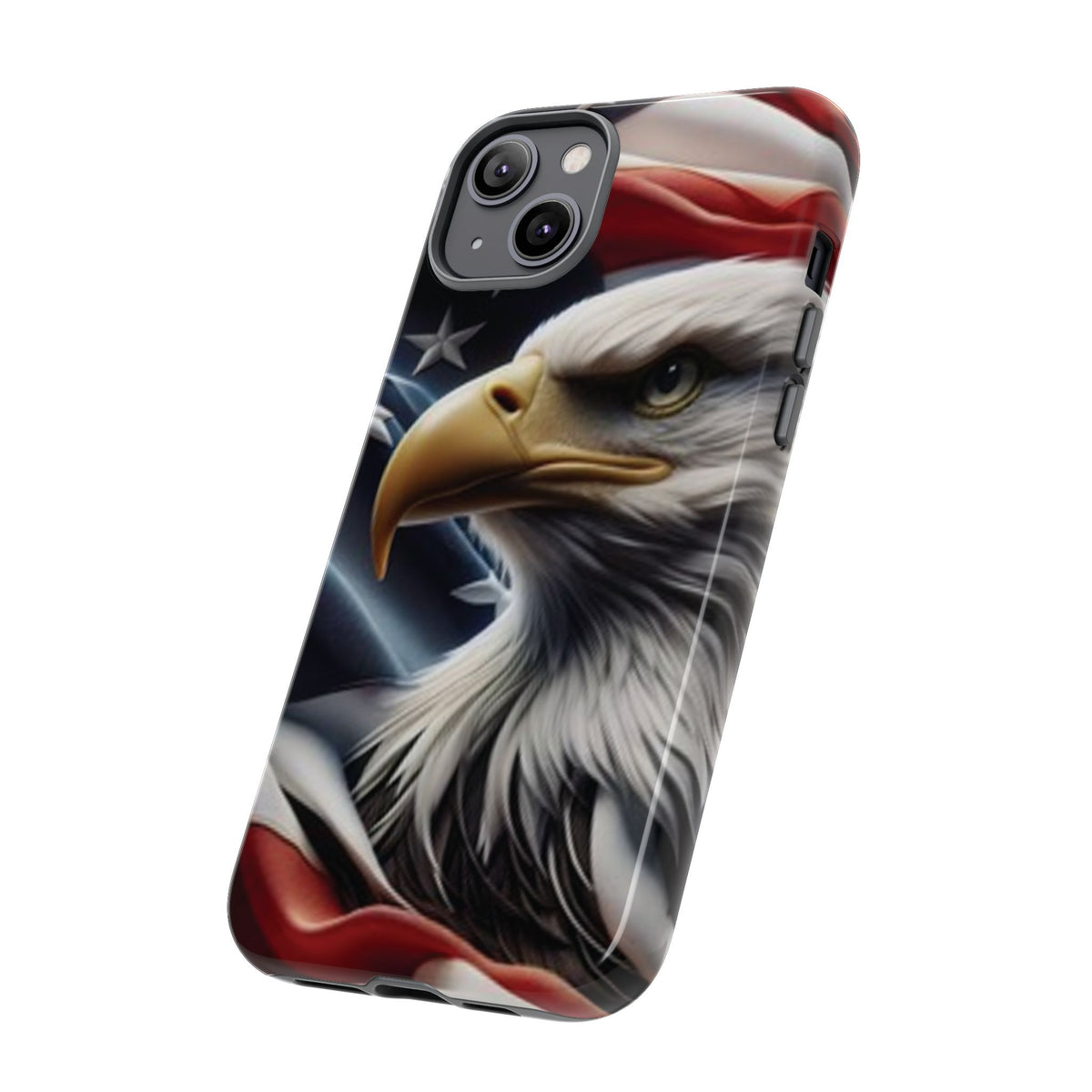 Patriotic Eagle American Flag Phone Case - Gift for Veterans - Independence Day - Memorial Day