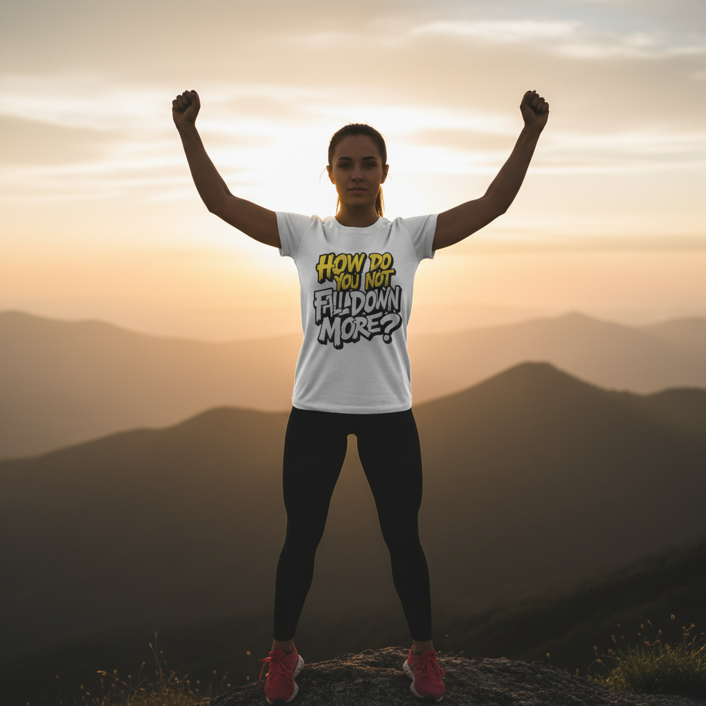 How Do You Not Fall Down More? Funny Graphic Tee - Sarcastic Humor Shirt - XS-4XL