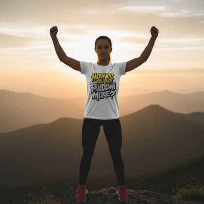 How Do You Not Fall Down More? Funny Graphic Tee - Sarcastic Humor Shirt - XS-4XL