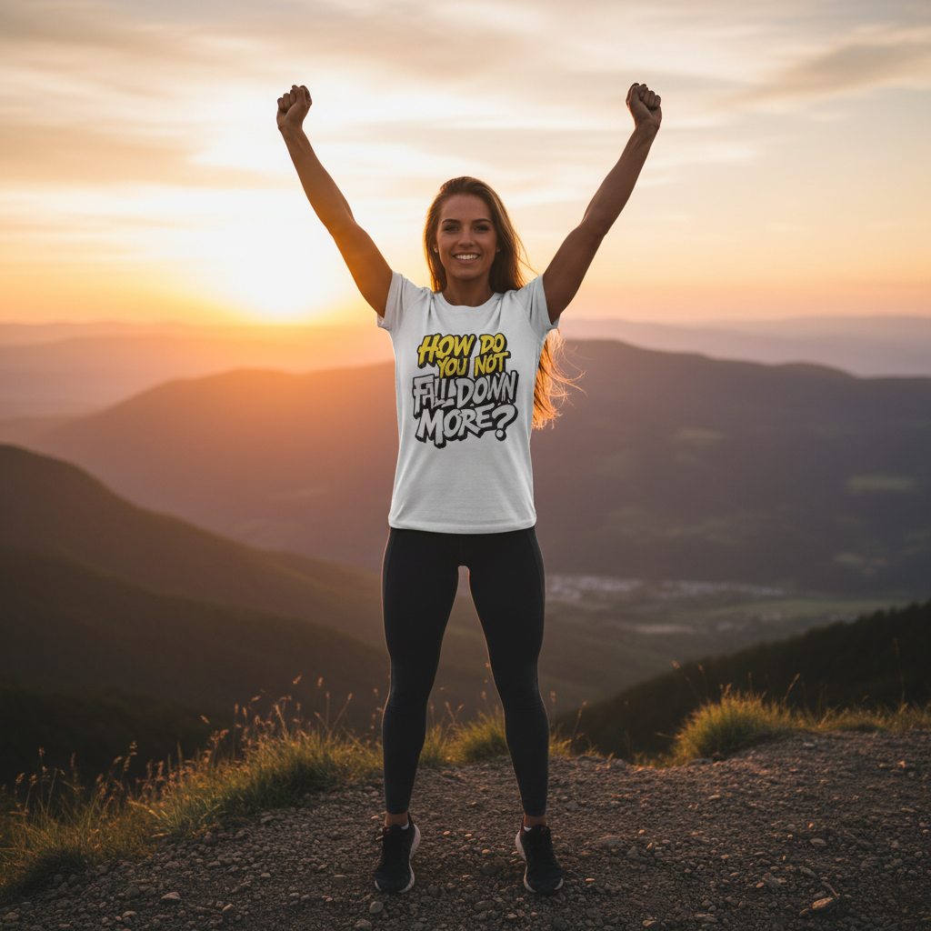 How Do You Not Fall Down More? Funny Graphic Tee - Sarcastic Humor Shirt - XS-4XL
