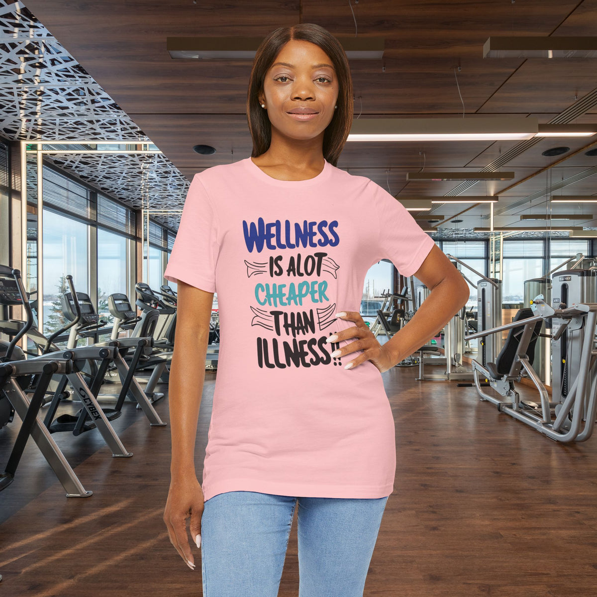 Wellness Is A Lot Cheaper Than Illness - Wellness Awareness T-Shirt - Unisex S-3XL