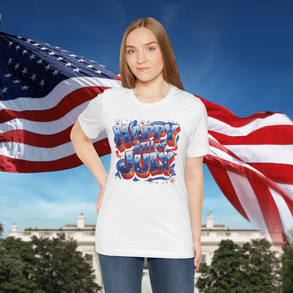 Happy 4th of July T-Shirt - Independence Day Bald Eagle - American Flag Graphic Tee