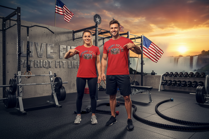 Patriot Fit Life Tee - American Eagle Flag Graphic T-Shirt - LIVE FIT