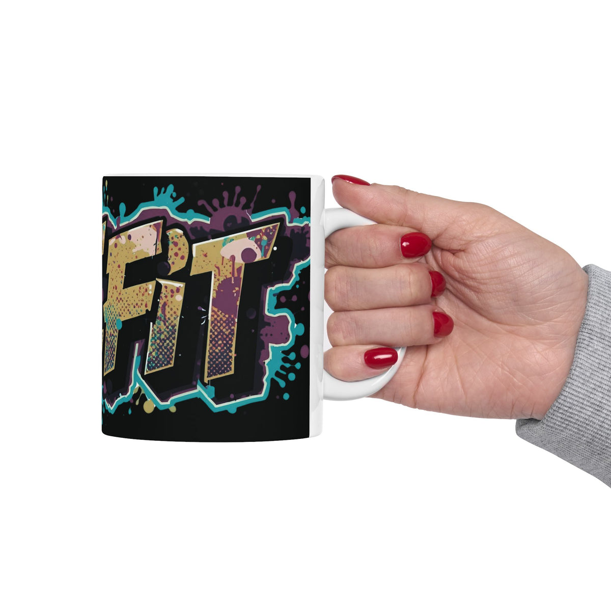Live Fit White Ceramic Mug (11oz/15oz)
