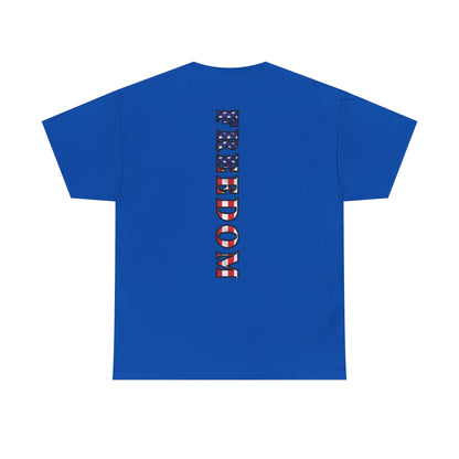 Freedom Patriotic T-Shirt - Red White Blue - American Flag Tee - Unisex S-5XL